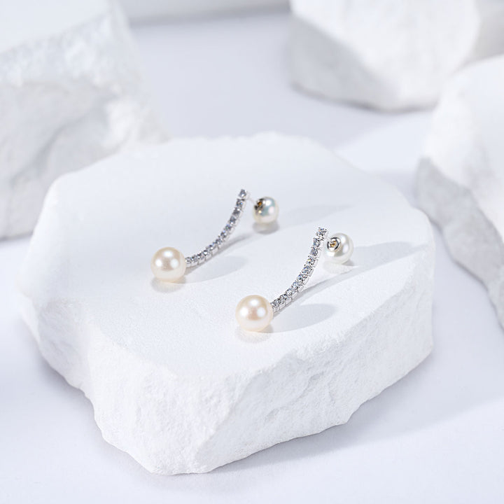 Elegant Freshwater Pearl Earrings WE00298 - PEARLY LUSTRE