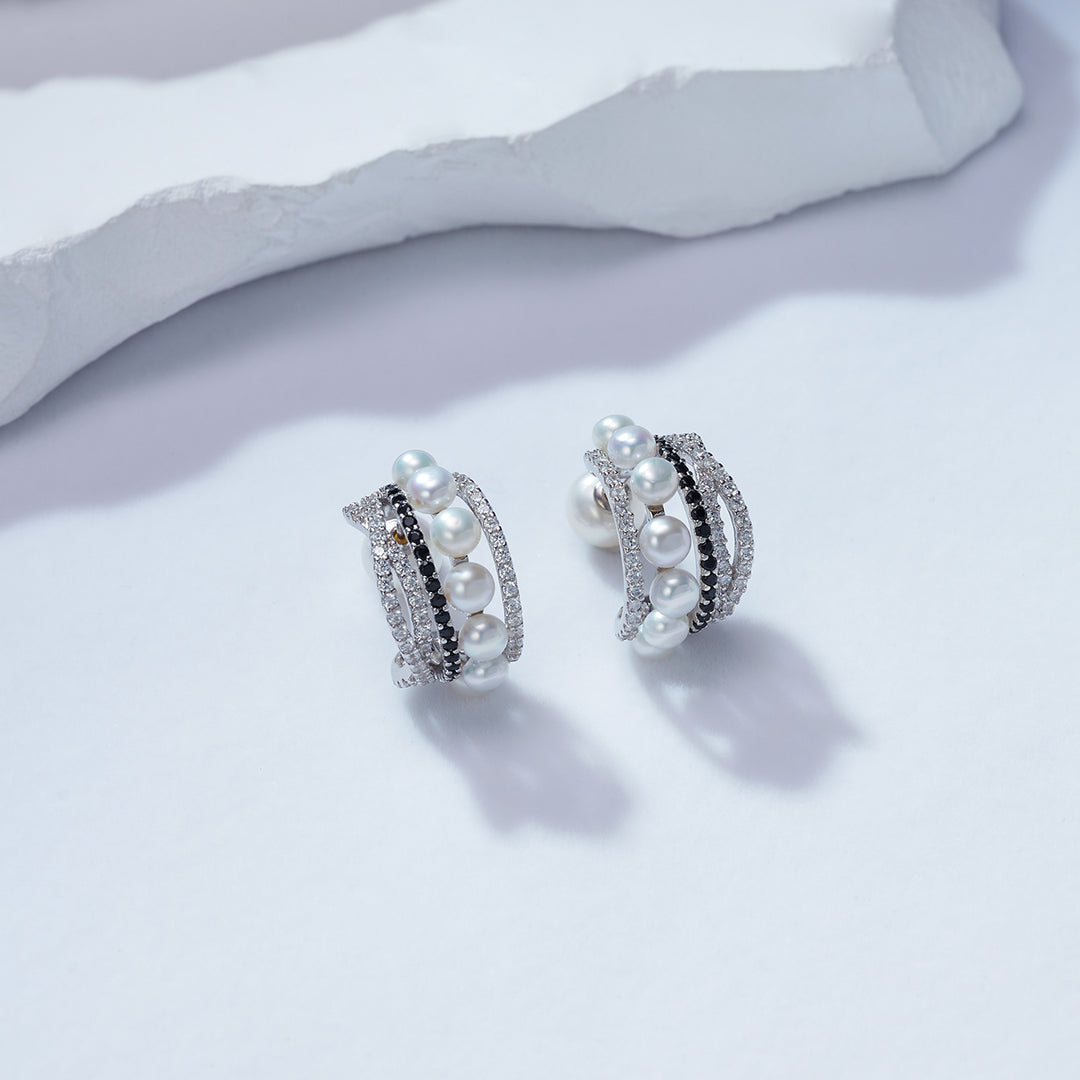 New Yorker Freshwater Pearl Earrings WE00314 - PEARLY LUSTRE