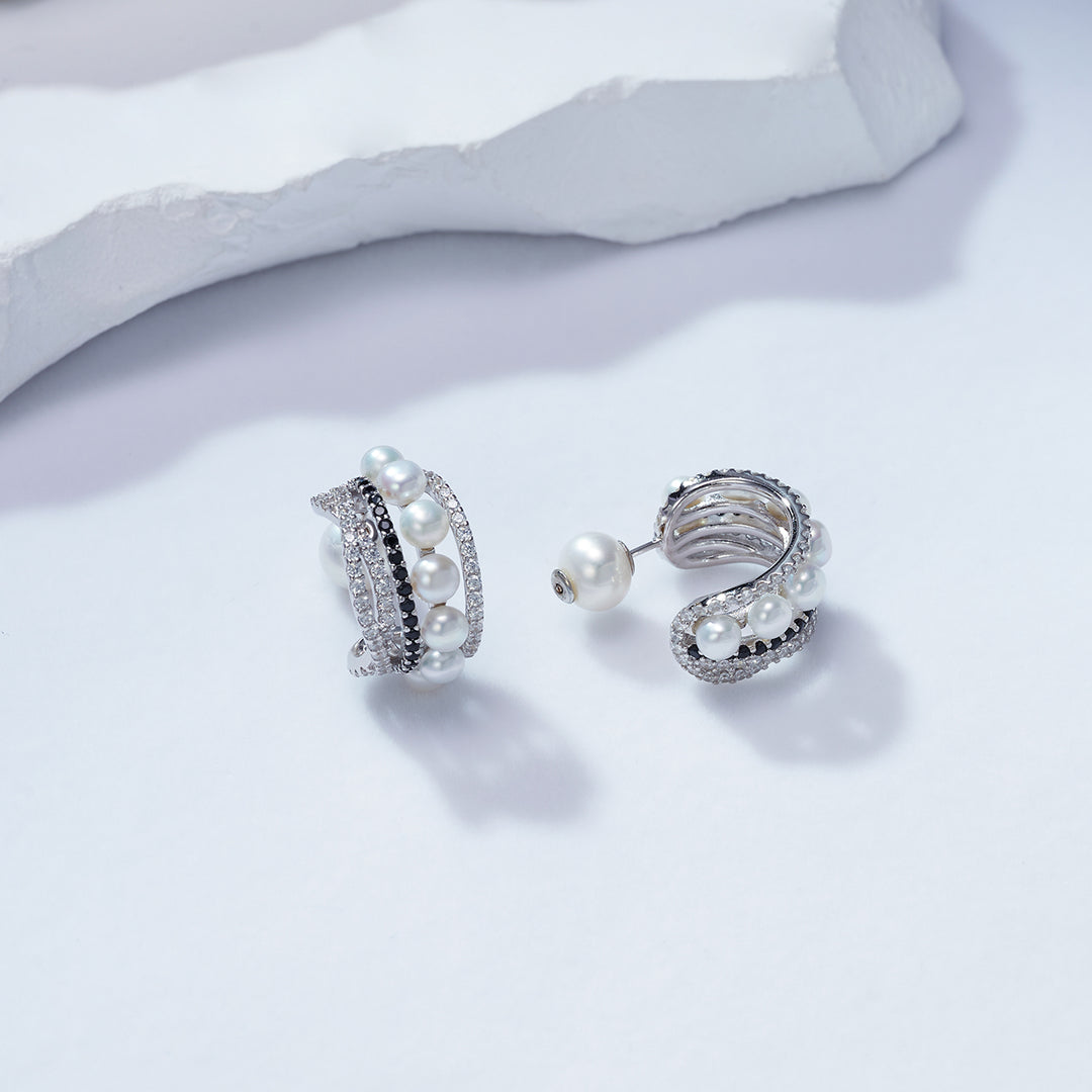 New Yorker Freshwater Pearl Earrings WE00314 - PEARLY LUSTRE