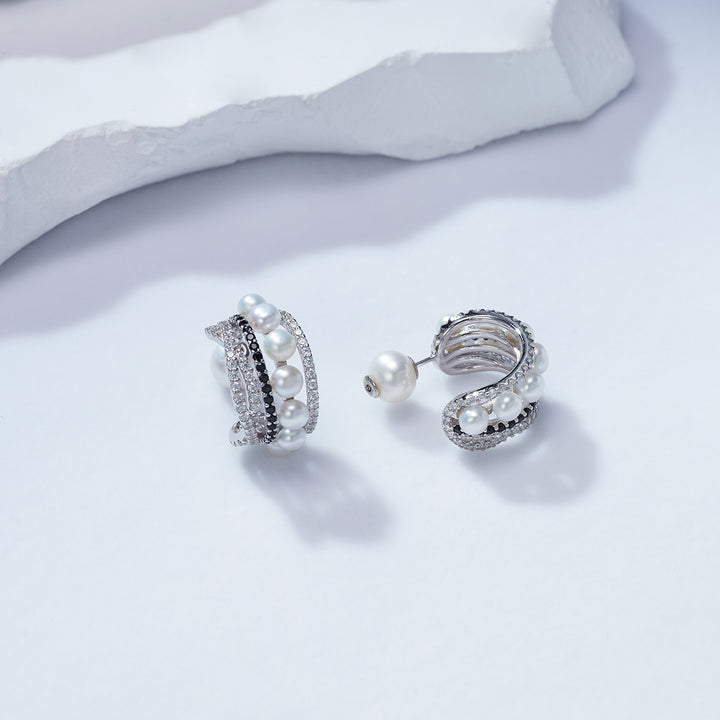 New Yorker Freshwater Pearl Earrings WE00314 - PEARLY LUSTRE