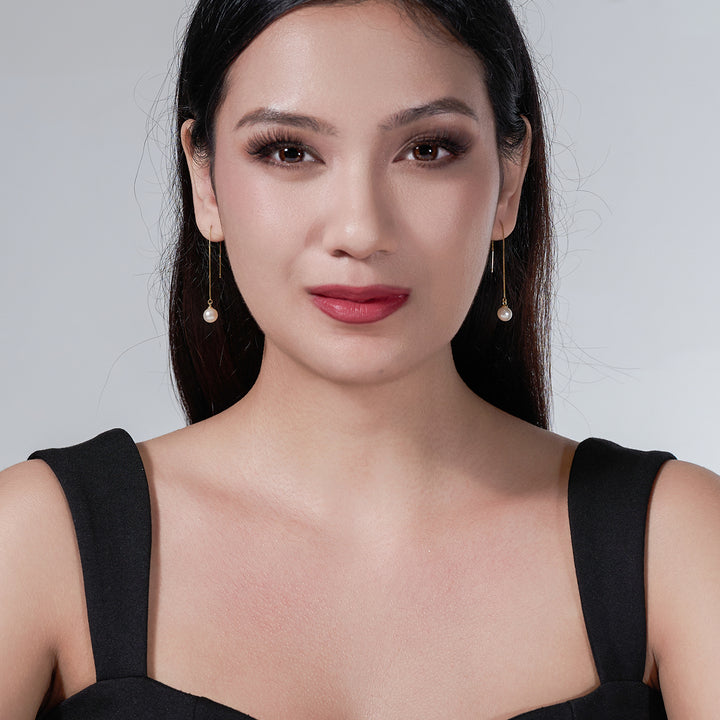 Elegant Freshwater Pearl Earrings WE00358 - PEARLY LUSTRE