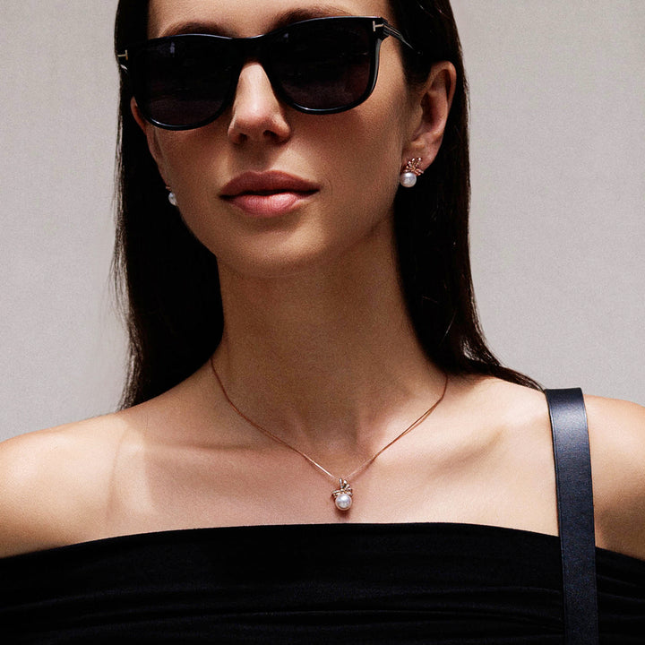 Top Lustre Freshwater Pearl Set WS00083 | RIBBON - PEARLY LUSTRE