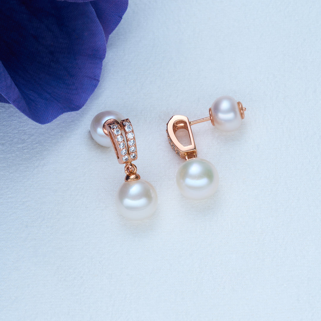 Elegant Freshwater Pearl Set WS00070 - PEARLY LUSTRE