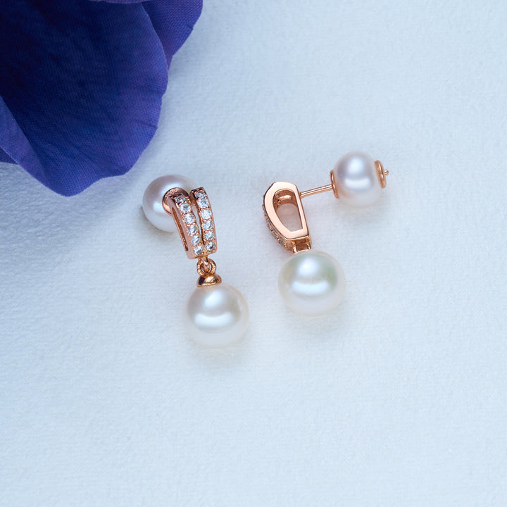 Elegant Freshwater Pearl Set WS00070 - PEARLY LUSTRE