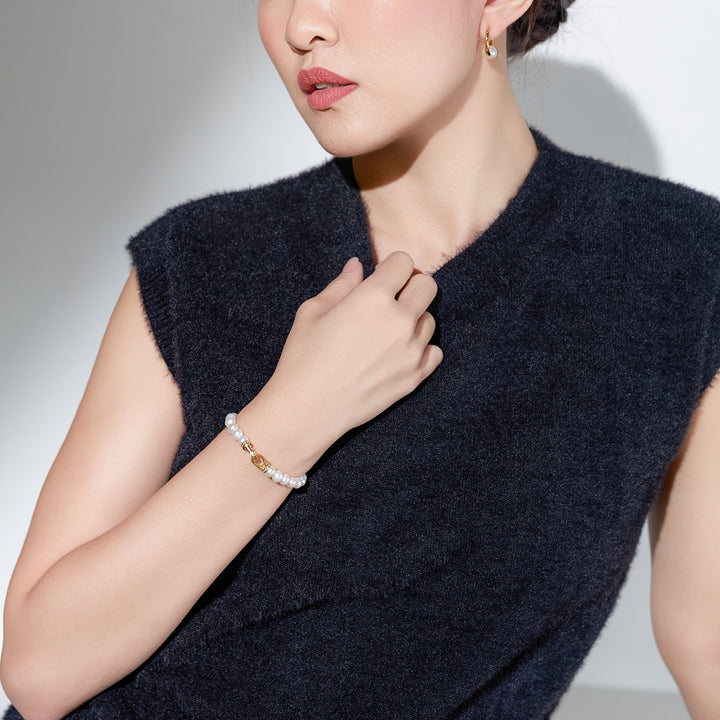 New Yorker Freshwater Pearl Earrings WE00437 - PEARLY LUSTRE