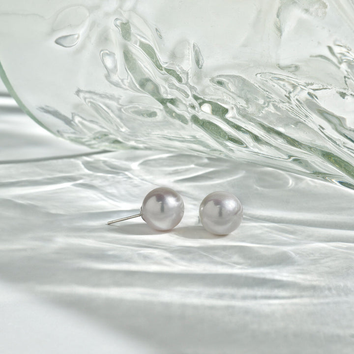 Top Lustre Edison White Pearl Stud Earrings WE00731 - PEARLY LUSTRE
