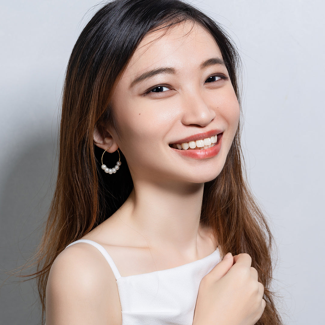 New Yorker Freshwater Pearl Earrings WE00526 - PEARLY LUSTRE