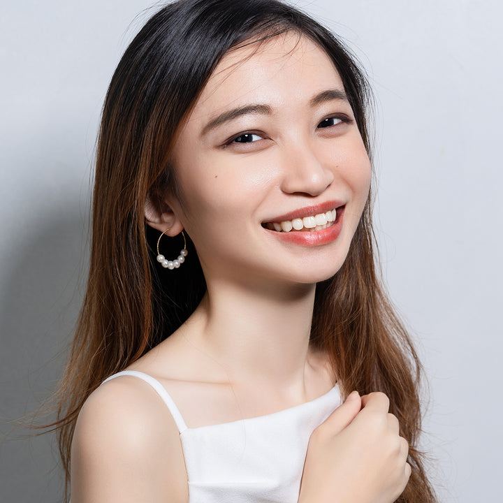 New Yorker Freshwater Pearl Earrings WE00526 - PEARLY LUSTRE