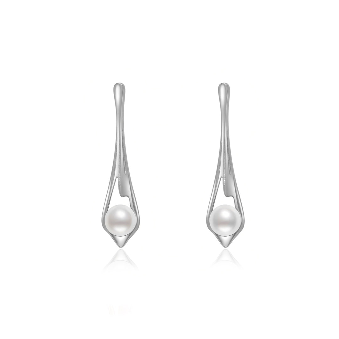 Top Grade Freshwater Pearl Earrings WE00572| FLUID - PEARLY LUSTRE