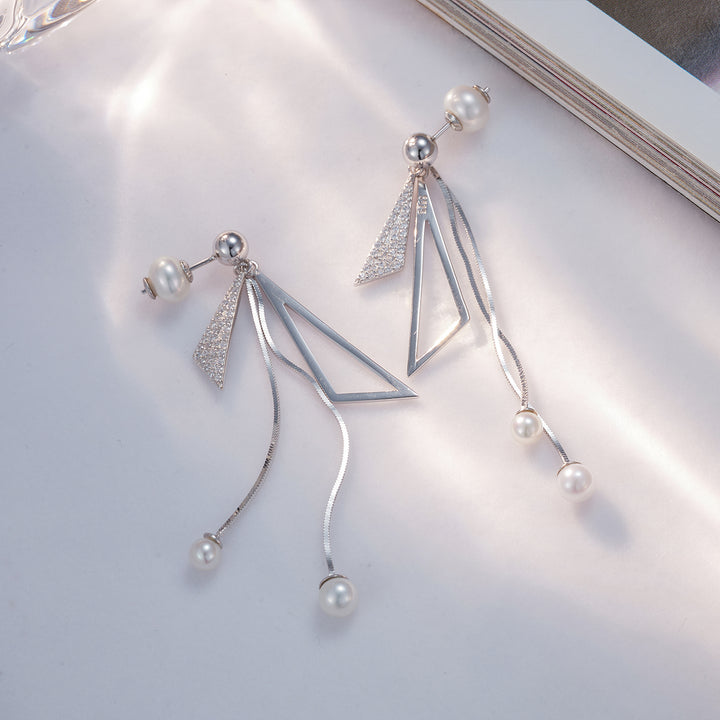 Top Grade Freshwater Pearl Earrings WE00582 | Party - PEARLY LUSTRE
