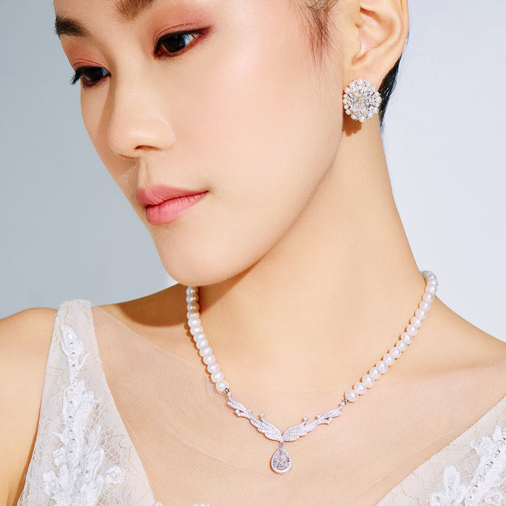 Freshwater Pearl Necklace WN00570 | CELESTE - PEARLY LUSTRE