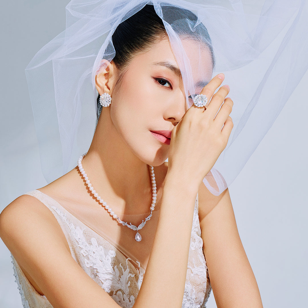 Freshwater Pearl Necklace WN00570 | CELESTE - PEARLY LUSTRE