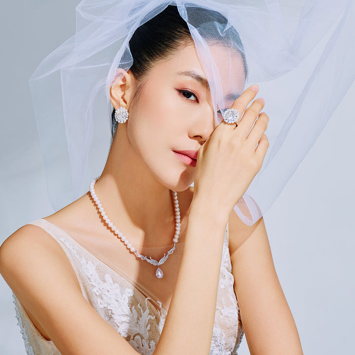 Freshwater Pearl Necklace WN00570 | CELESTE - PEARLY LUSTRE