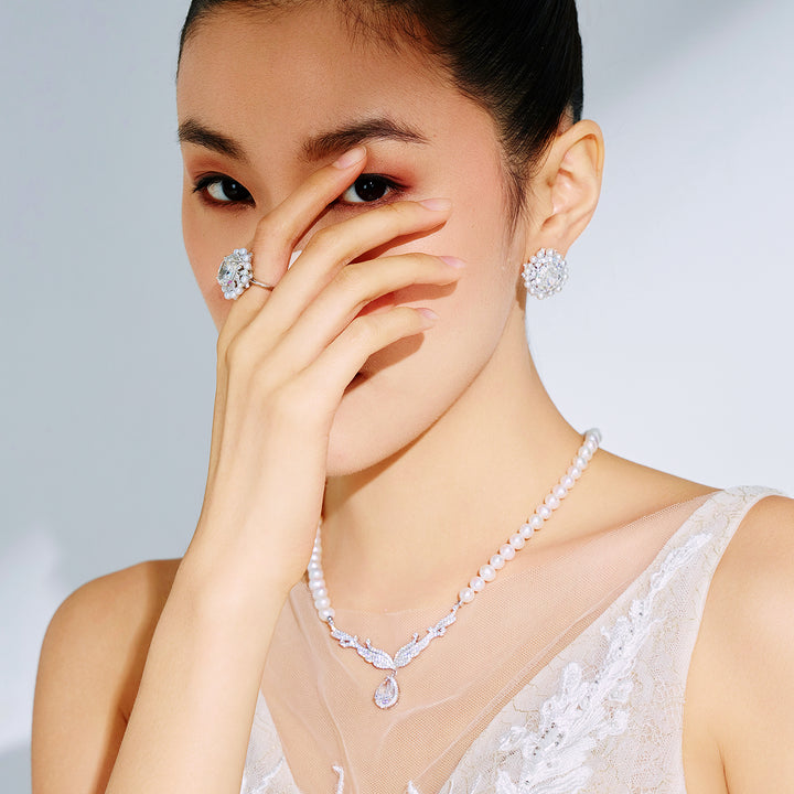 Freshwater Pearl Necklace WN00570 | CELESTE - PEARLY LUSTRE