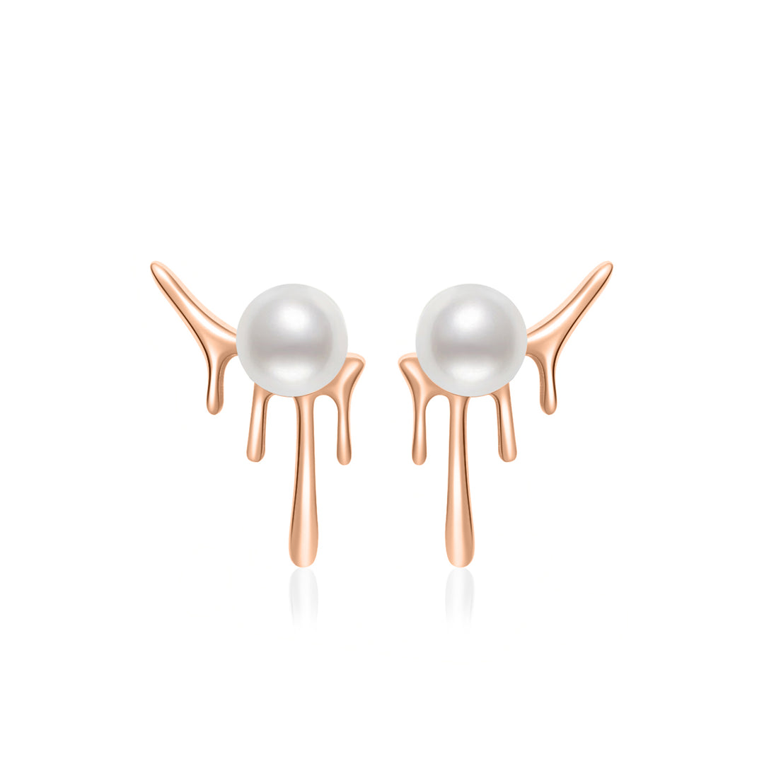 Freshwater Pearl Earrings WE00593 | FLUID - PEARLY LUSTRE