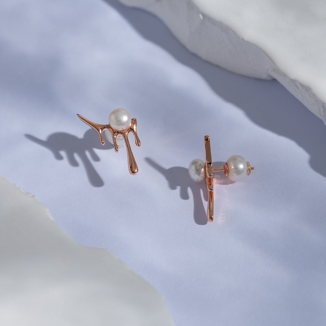 Freshwater Pearl Earrings WE00593 | FLUID - PEARLY LUSTRE