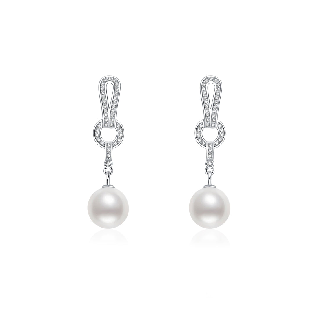 Elegant Freshwater Pearl Earrings WE00594 - PEARLY LUSTRE