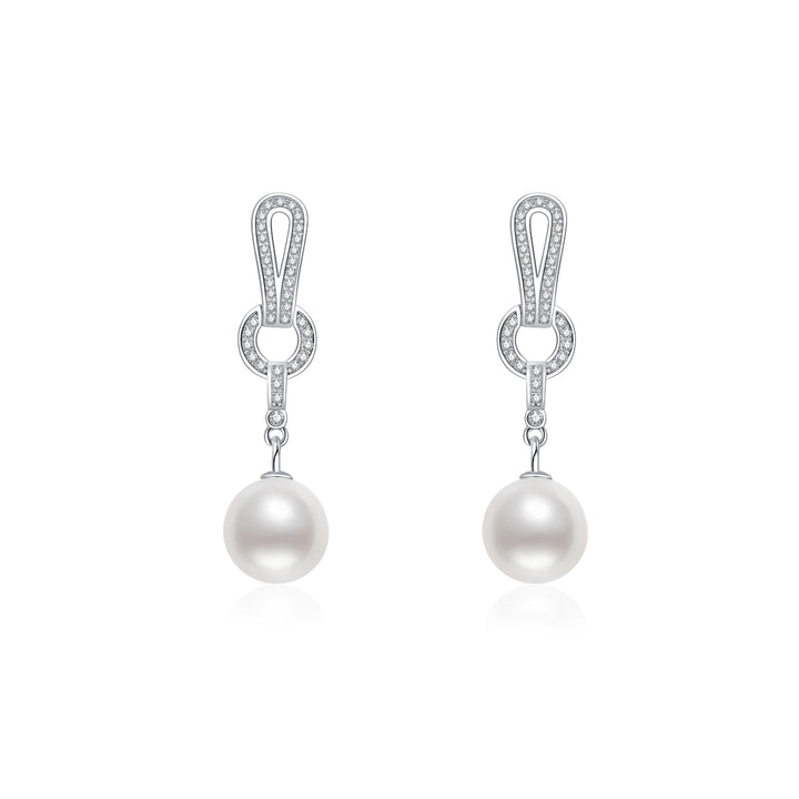 Elegant Freshwater Pearl Earrings WE00594 - PEARLY LUSTRE