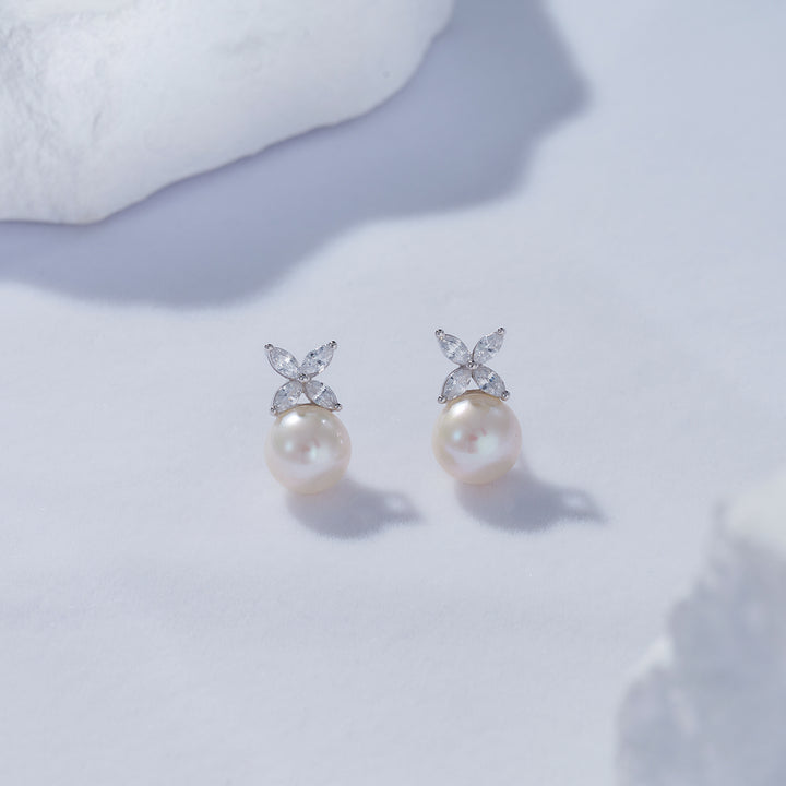 Top Grade Freshwater Pearl Earrings WE00619 | EVERLEAF - PEARLY LUSTRE