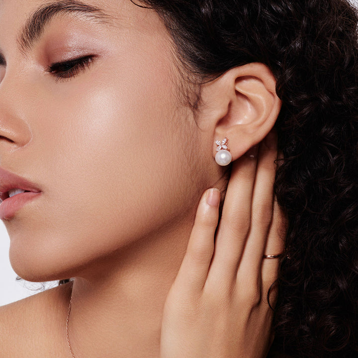 Top Grade Freshwater Pearl Earrings WE00621 | EVERLEAF - PEARLY LUSTRE