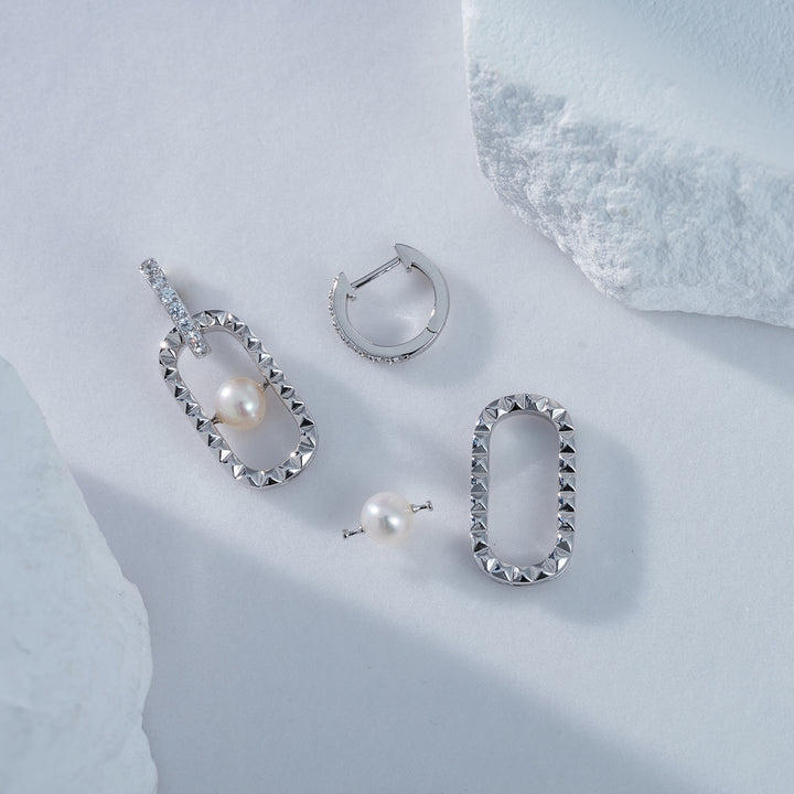 Top Grade Freshwater Pearl Earrings WE00625 | CONNECT - PEARLY LUSTRE