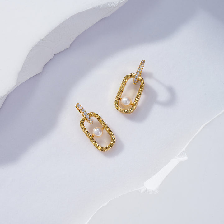 Top Grade Freshwater Pearl Earrings WE00626 | CONNECT - PEARLY LUSTRE