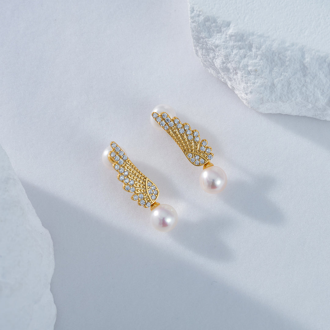 New Yorker Freshwater Pearl Earrings WE00629 - PEARLY LUSTRE