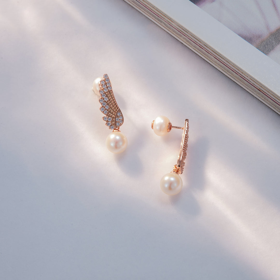 New Yorker Freshwater Pearl Earrings WE00630 - PEARLY LUSTRE