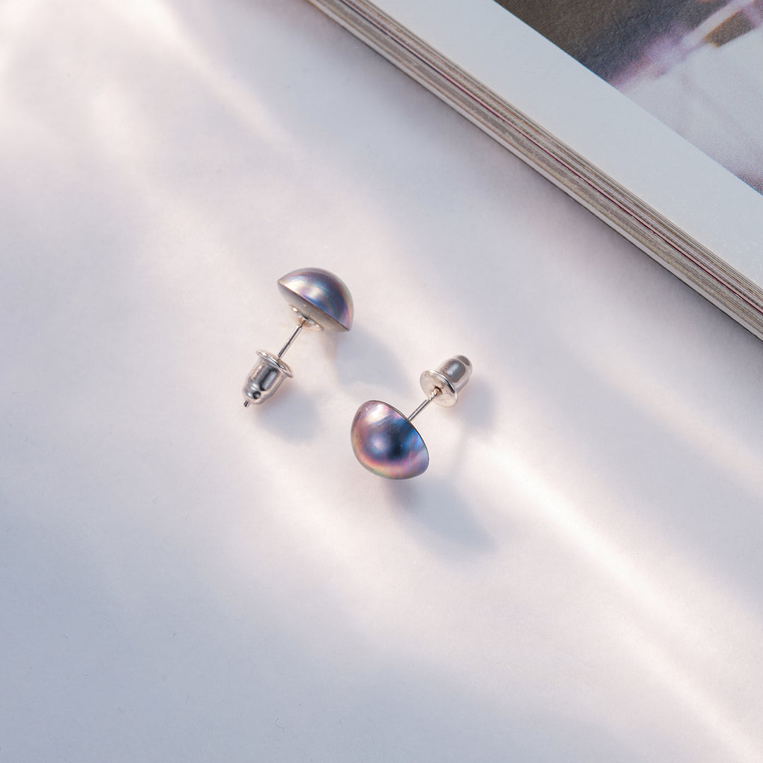 Madama Akoya Mabe Pearl Earrings WE00637 - PEARLY LUSTRE