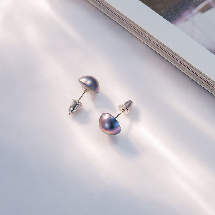 Madama Akoya Mabe Pearl Earrings WE00637 - PEARLY LUSTRE
