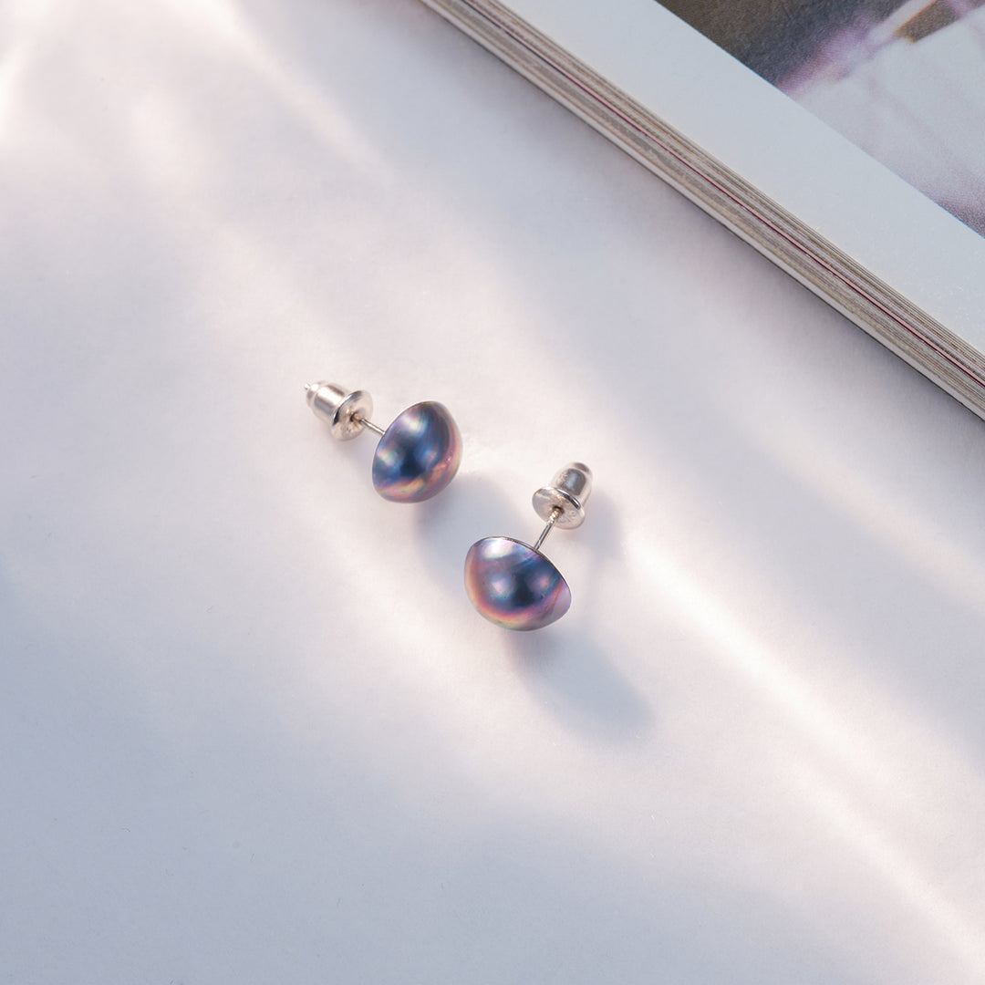Madama Akoya Mabe Pearl Earrings WE00637 - PEARLY LUSTRE