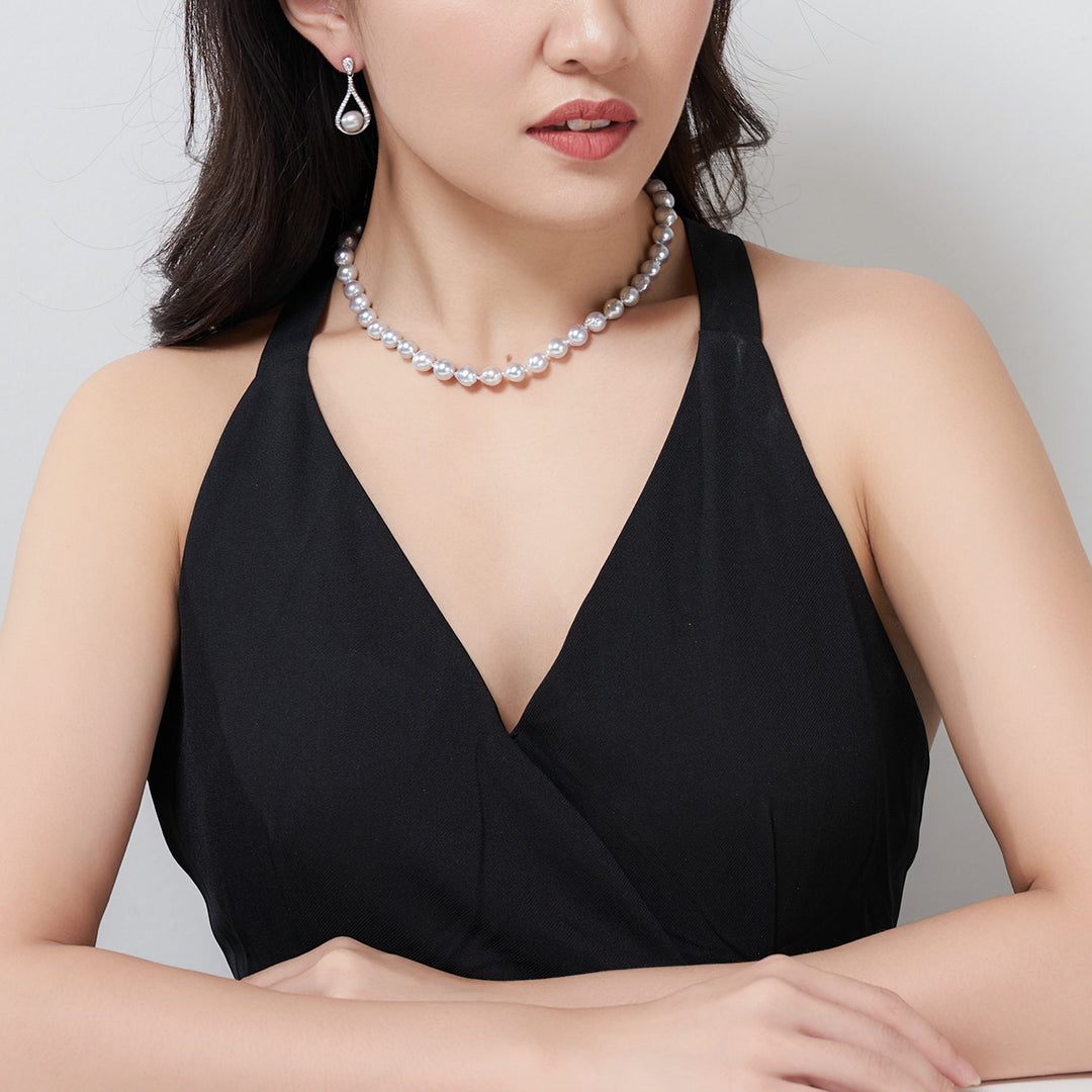 Elegant Freshwater Pearl Earrings WE00639 - PEARLY LUSTRE