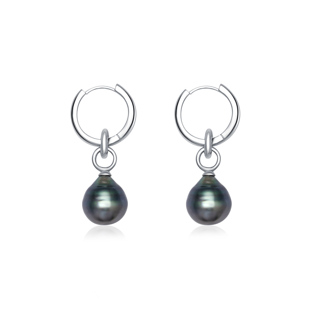 Tahitian Pearl Earrings WE00642 - PEARLY LUSTRE