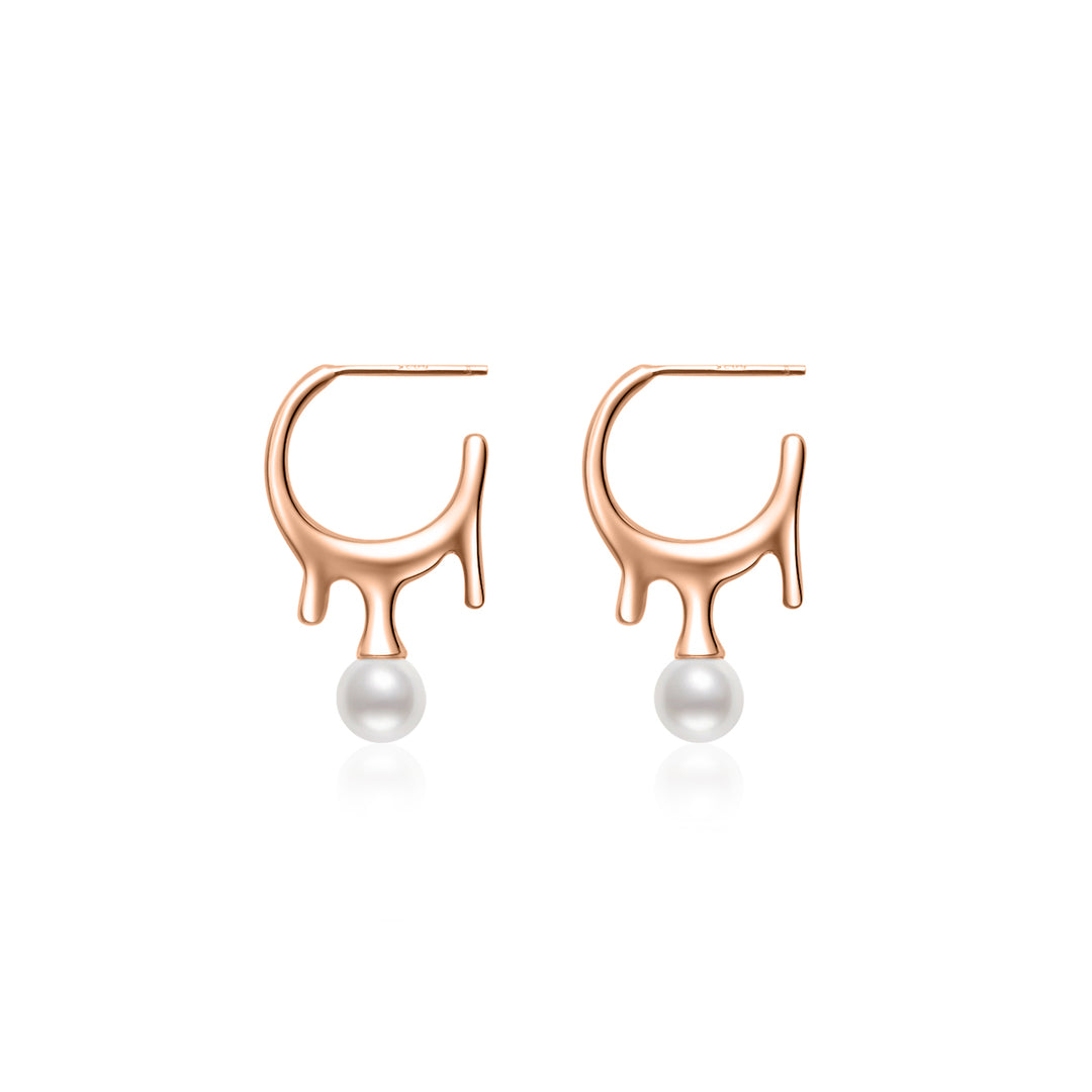 Top Grade Freshwater Pearl Earrings WE00651 | FLUID - PEARLY LUSTRE