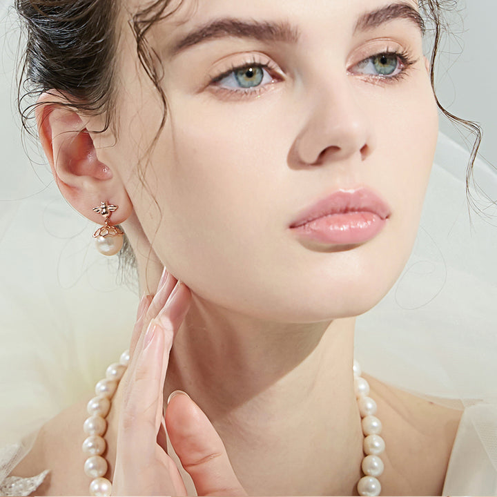 Top Grade Edison Pearl Earrings WE00654 | Bee-lieve