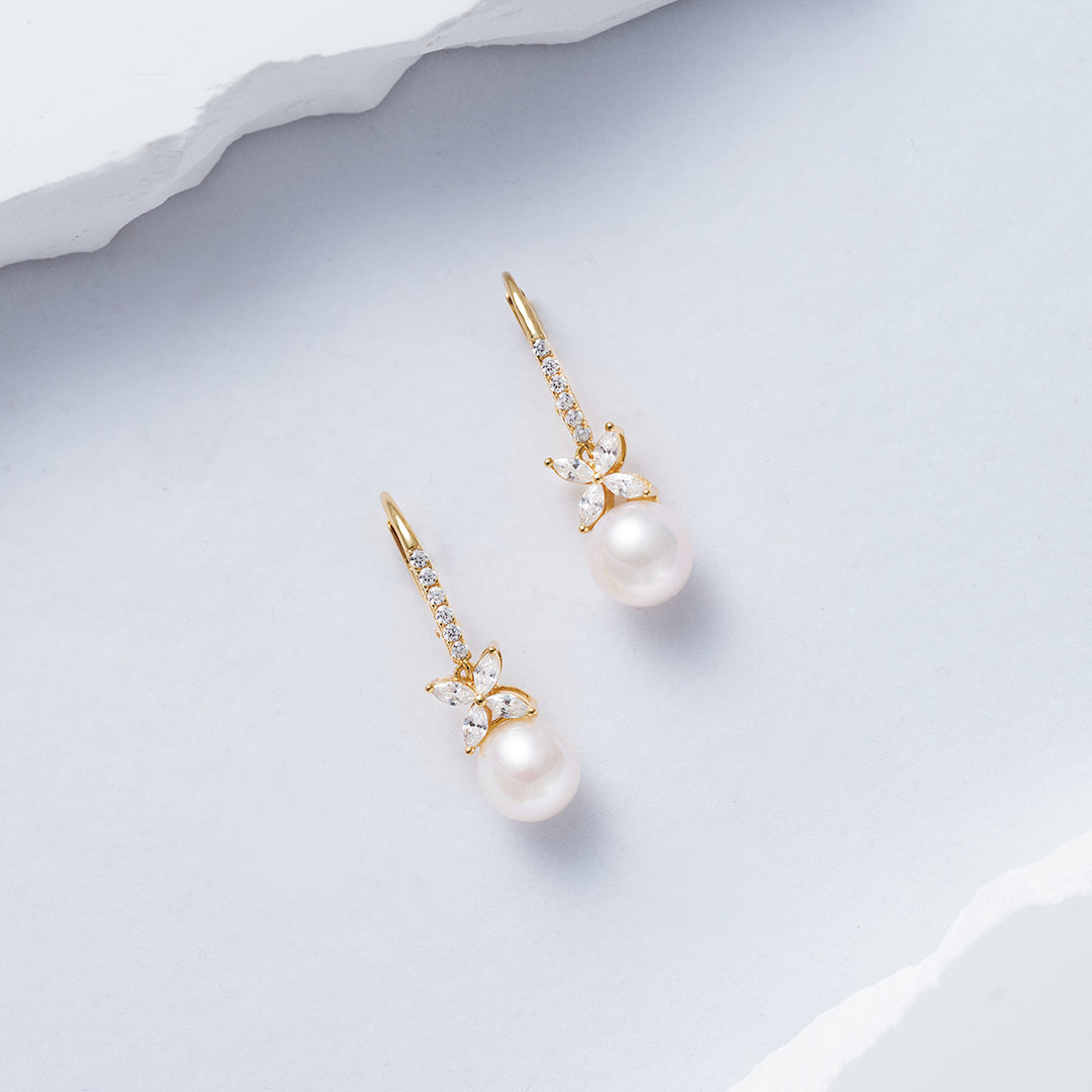 Freshwater Pearl Earrings WE00656 | EVERLEAF - PEARLY LUSTRE