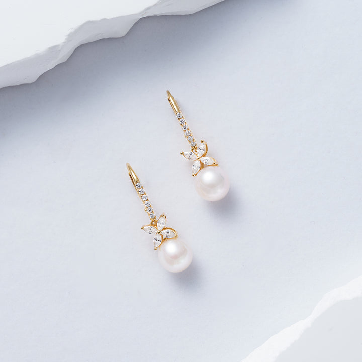 Freshwater Pearl Earrings WE00656 | EVERLEAF - PEARLY LUSTRE