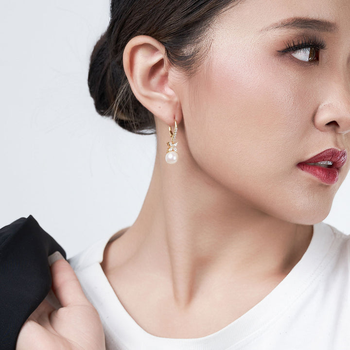 Freshwater Pearl Earrings WE00656 | EVERLEAF - PEARLY LUSTRE