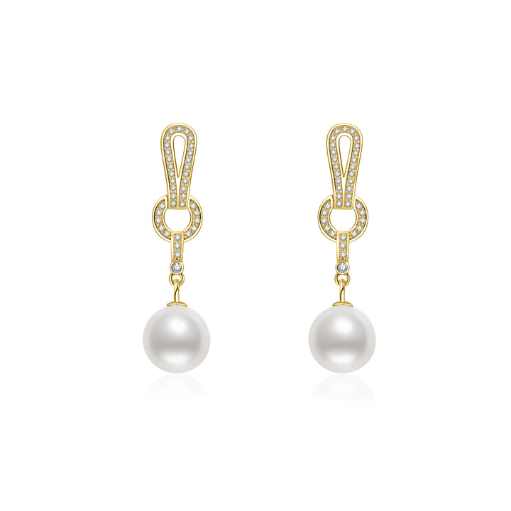 Elegant Freshwater Pearl Earrings WE00670 - PEARLY LUSTRE