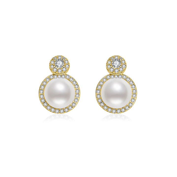 Elegant Freshwater Pearl Earrings WE00679 - PEARLY LUSTRE