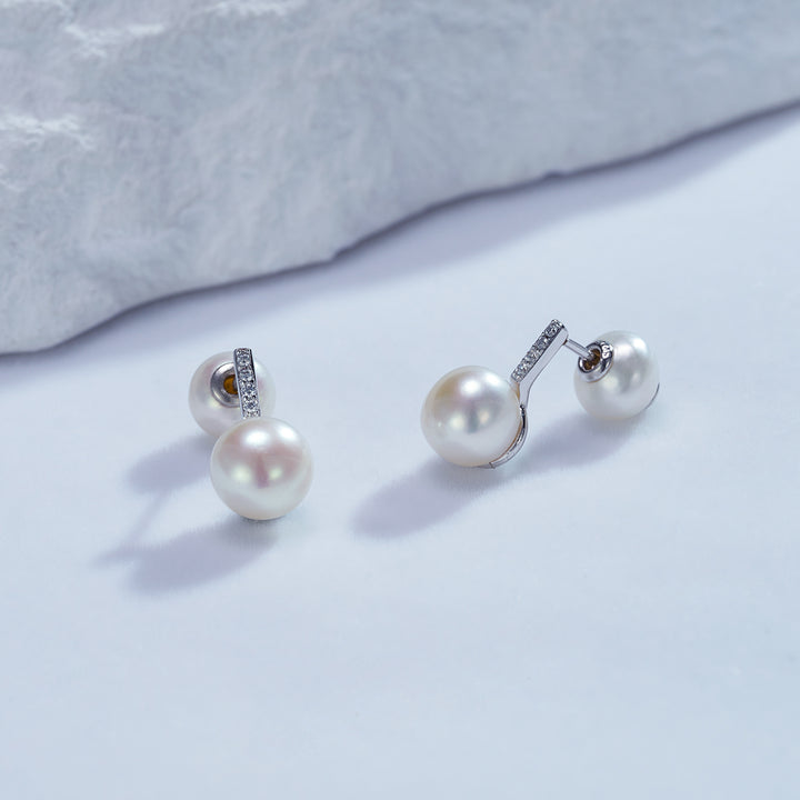 Elegant Freshwater Pearl Earrings WE00685 - PEARLY LUSTRE