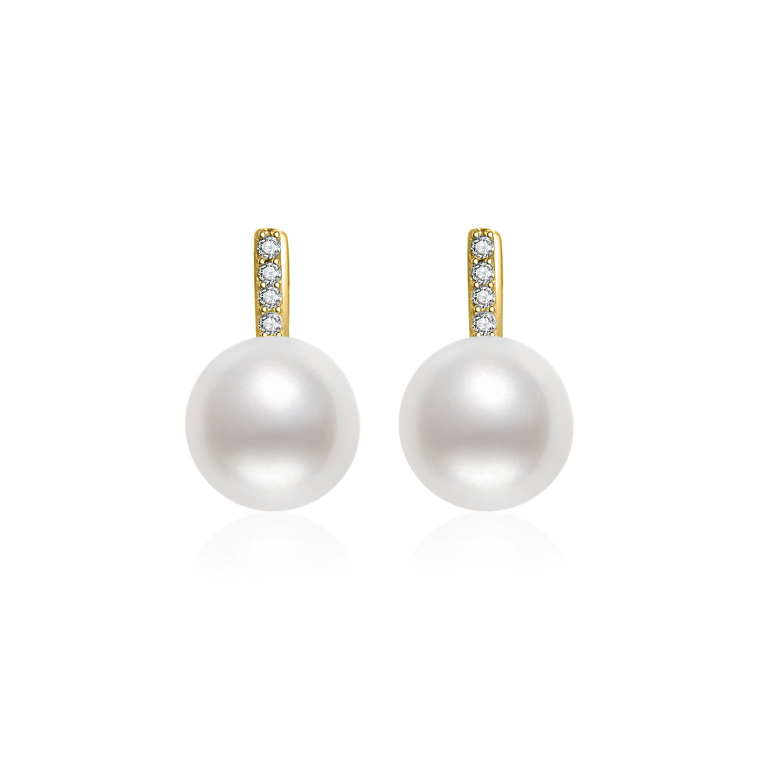 Elegant Freshwater Pearl Earrings WE00687 - PEARLY LUSTRE