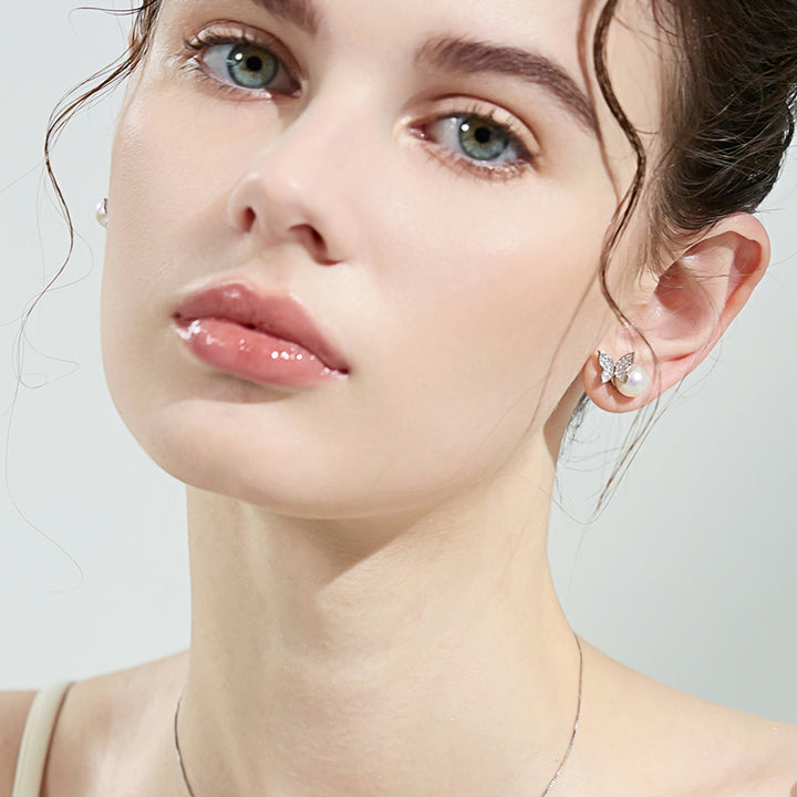 Top Grade Freshwater Pearl Earrings WE00691 | GARDENS - PEARLY LUSTRE