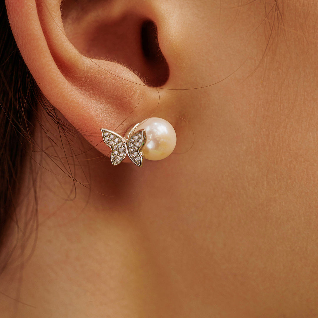 Top Grade Freshwater Pearl Earrings WE00691 | GARDENS - PEARLY LUSTRE