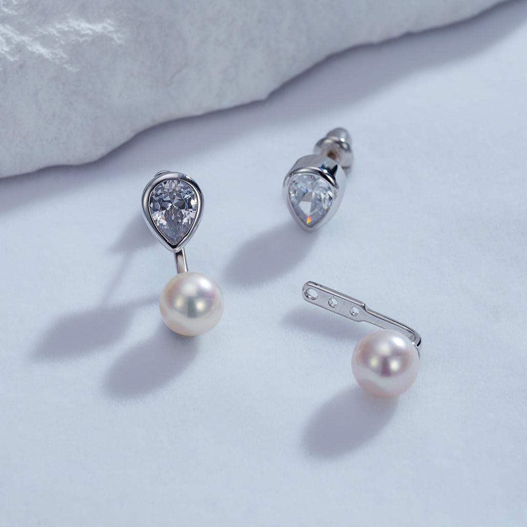 Top Grade Freshwater Pearl Earring WE00694 | EVERLEAF - PEARLY LUSTRE