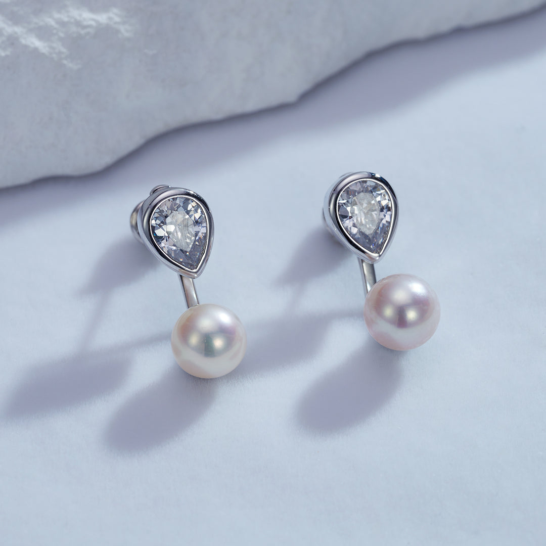Top Grade Freshwater Pearl Earring WE00694 | EVERLEAF - PEARLY LUSTRE
