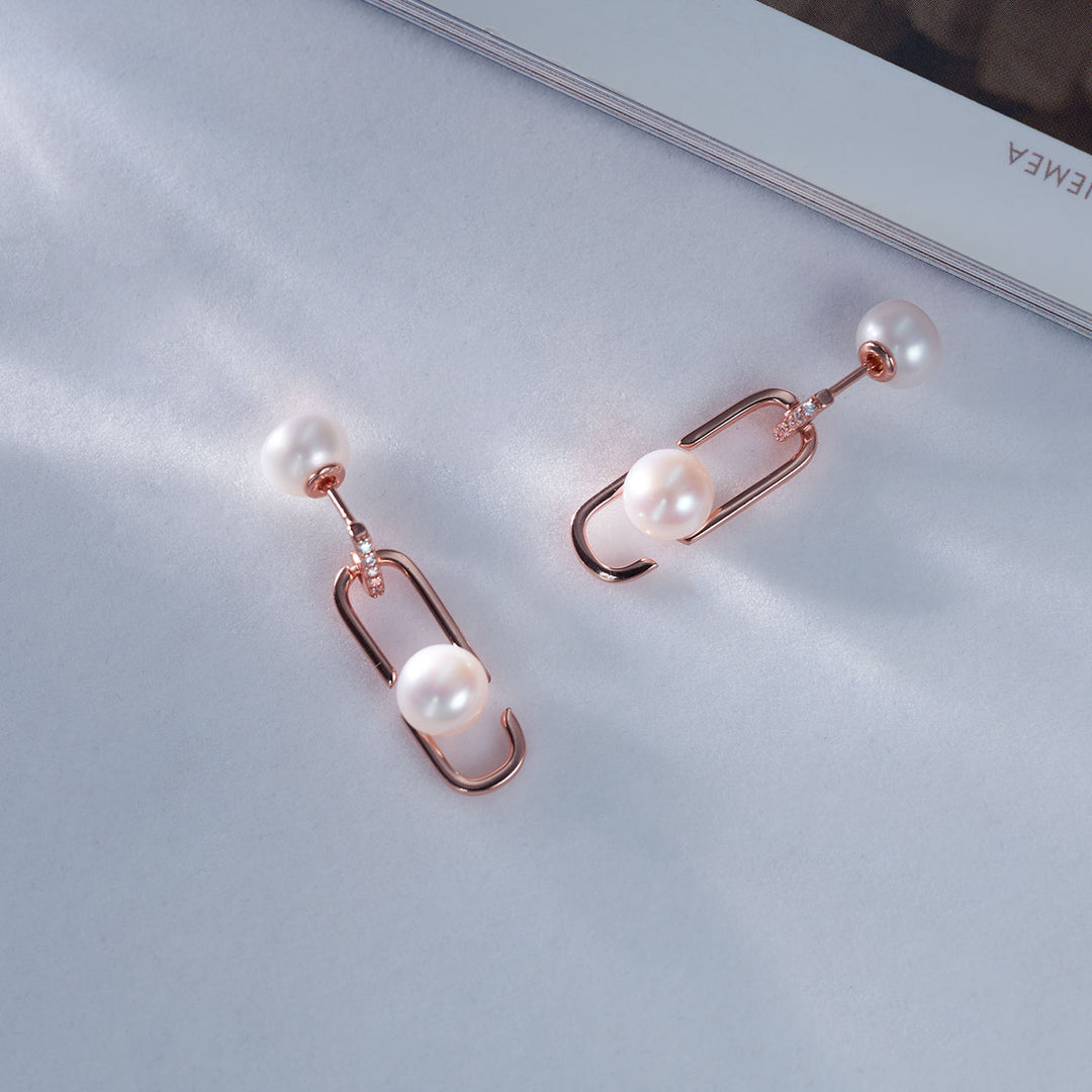 Top Grade Freshwater Pearl Earrings WE00696 | CONNECT - PEARLY LUSTRE