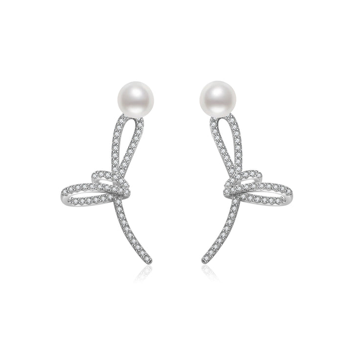Elegant Freshwater Pearl Earrings WE00719 - PEARLY LUSTRE
