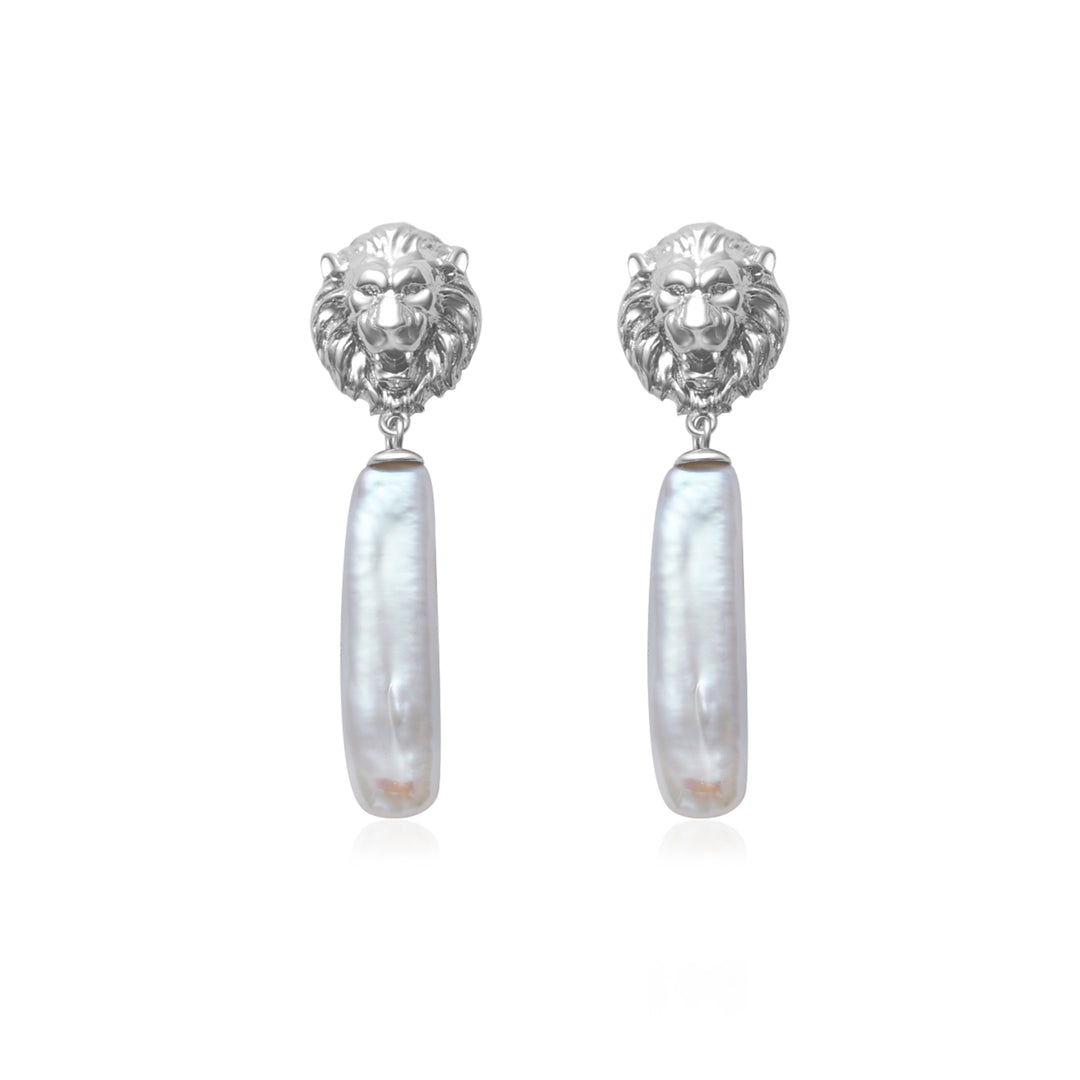 Merlion Freshwater Pearl Earrings WE00721| RAINFOREST - PEARLY LUSTRE