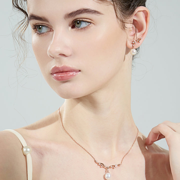 Top Grade Freshwater Pearl Earrings WE00724 | STARRY - PEARLY LUSTRE